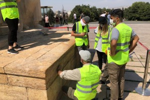 PROJEKT FÜR DIE RESTAURIERUNGSARBEITEN FÜR DIE IN ANITKABIR AUF DER STRASSE MIT LÖWEN BEFINDLICHEN STATUTEN DER TÜRKISCHEN MÄNNER-, TÜRKISCHEN FRAUEN- UND 24 LÖWENSTATUEN MIT DEM SOCKEL