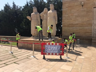 Restoration Project of The Statues of Turkish Women, Statues of Turkish Men, and 24 Lion Statues With Their Pedestals Located On Anıtkabir’s Lion Road