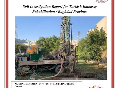 Irak, Bağdat’taki Türk Büyükelçiliği için Zemin Etüdü Raporu