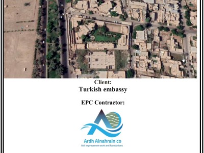Irak, Bağdat’taki Türk Büyükelçiliği Zemin İyileştirme Tasarımı Teknik Raporu